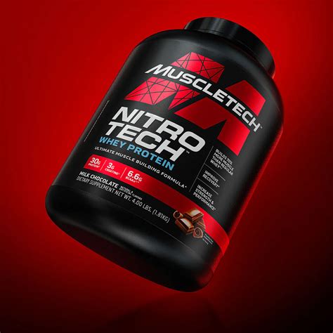 Протеин сывороточный Muscletech Nitro Tech Whey Protein 1810 грамм 40 порций