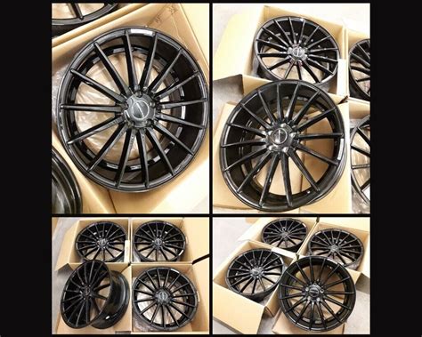 Ht887 New 19 Inch Black Alloys Alloy Wheels Mercedes C63 Amg C Class E Cl Cla Cls Sl Turbine