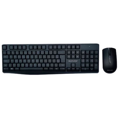 Kit Multi Teclado E Mouse Sem Fio Slim Kabum