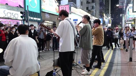 有天 Jl李冠傑 City Echo Busking Hong Kong 香港銅鑼灣東角道 街頭音樂表演 4k影片 2023年3月