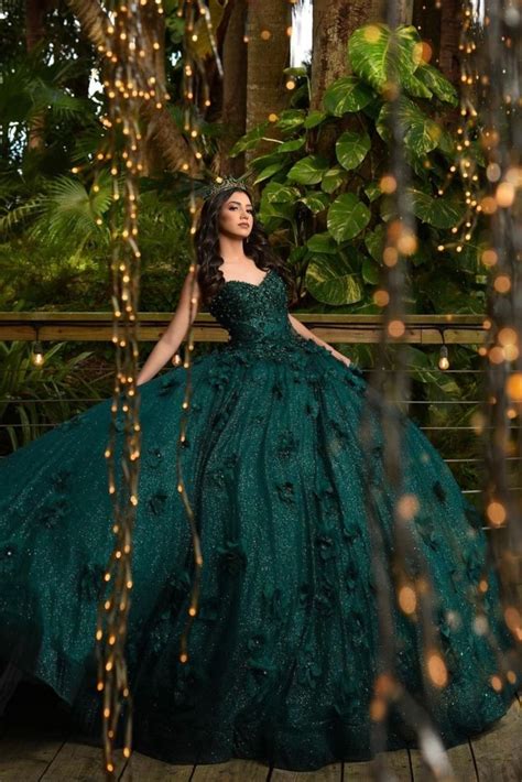 Emerald Green Sequin Quince Dress Green Quince Dresses Emerald Green