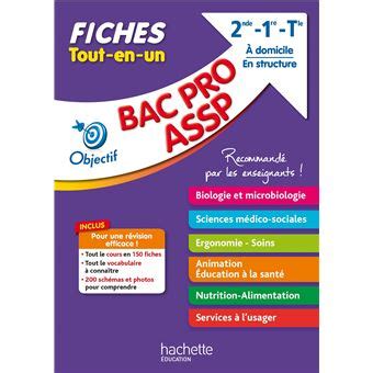 Objectif Bac Fiches Bac Pro Assp Nd Re Term Broch Jean Yves