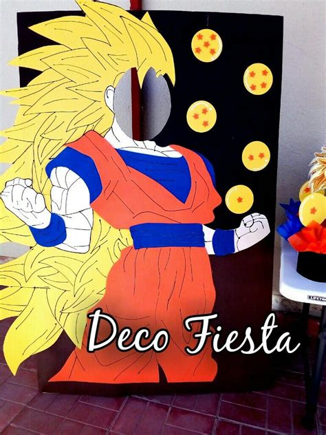 Stand marco para foto Dragón Ball Piñata de goku Fiesta de goku