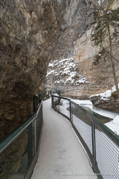 Johnston Canyon Winter Hike Hiking Johnston Canyon In Winter