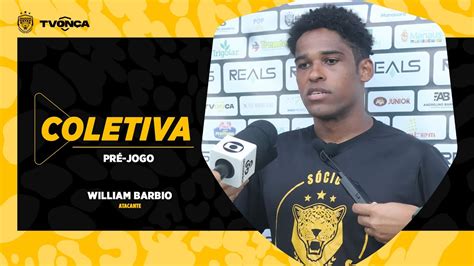 Entrevista coletiva atacante William Barbio pré jogo Amazonas x