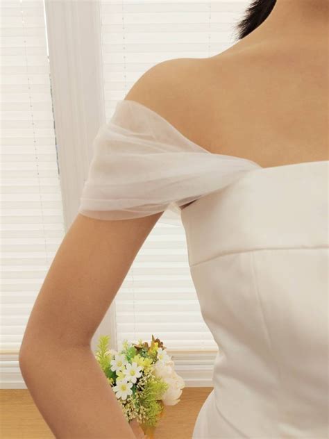 Sylvia Detachable Wedding Dress Straps Detachable Bridal Tulle Straps