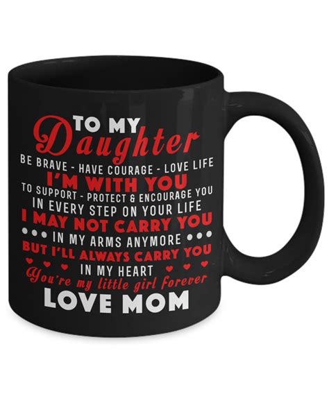 To My Daughter Coffee Mug Cup 11 Oz Mother Daughter Mug T From Mom