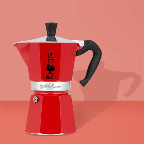 Cafeti Re Bialetti Moka Express Red Cups Tasses