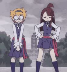 Little Witch Academia Akko GIF - Little Witch Academia Akko Broom ...