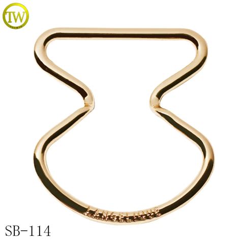 Washable Bikini Hardware Brand Gold Buckle Designer Swimwear Accessory Alloy Adjustable Buckle