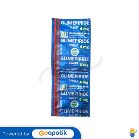 Glimepiride Hexpharm 4 Mg Strip 10 Tablet Kegunaan Efek Samping