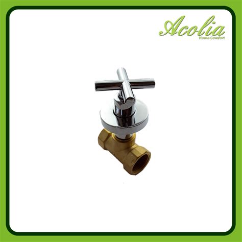 Acolia Stopcock Full Turn Brass Body X Handle Acolia