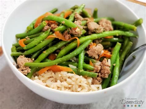 Ground Turkey And Green Beans Stir Fry ⋆ Exploring Domesticity