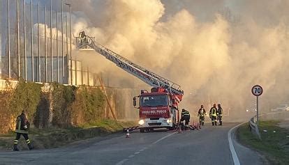 Incendio In Una Azienda A Baggiovara