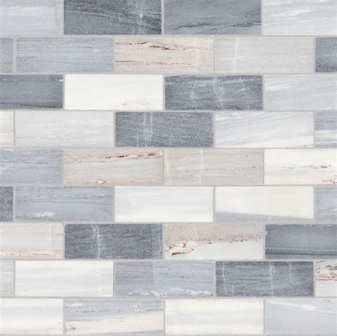 Satori Palissandro 12 In X 12 In Polished Natural Stone Marble Brick