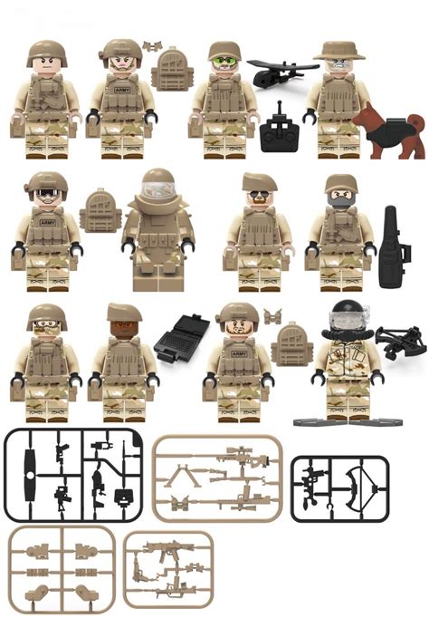 United States Navy Seals Minifigures Lego Compatible Ww2 Military Set