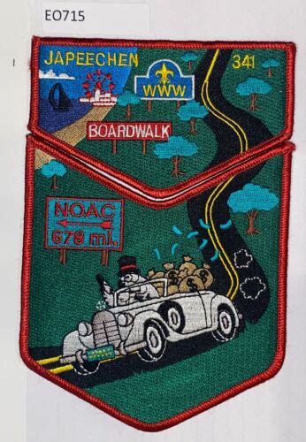 Boy Scout OA Flap Set Japeechen Lodge 341 NOAC 2000 EBay