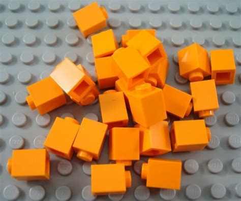 Lego Lot Of 25 Orange 1x1 Bricks Ebay