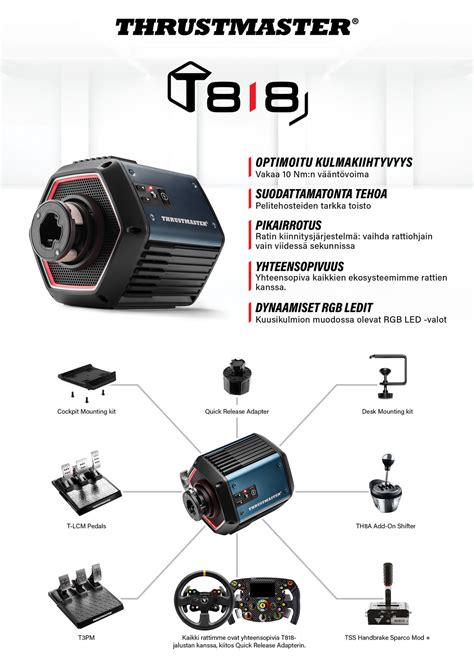 Thrustmaster T Servo Base Rattialusta Power Fi