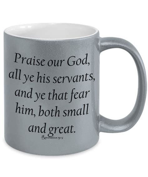 Christian Bible Verse Mug Praise Revelation 195 Etsy