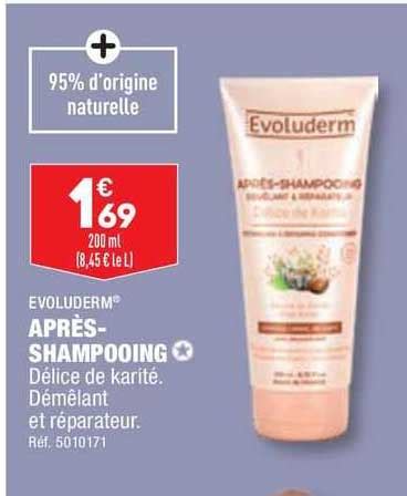 Promo Evoluderm Apr S Shampooing Chez Aldi Icatalogue Fr