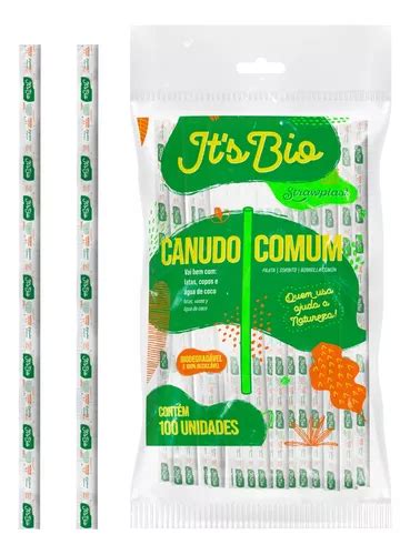 Canudo Biodegradável Strawplast Its Bio C 500 Unidades MercadoLivre