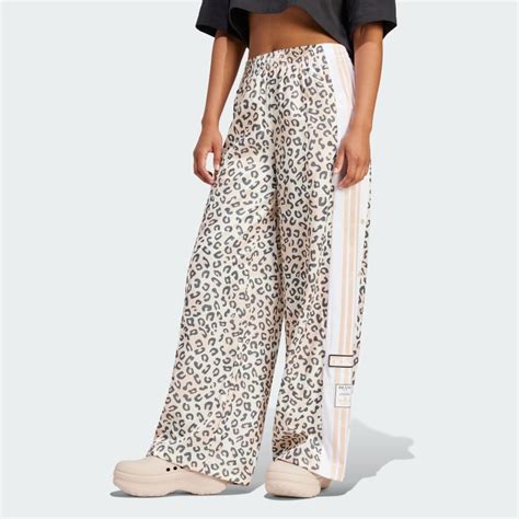 Adidas Women S Lifestyle Originals Leopard Luxe Wide Leg Adibreak Track