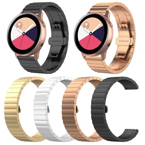 Pulseira Metal A O Inoxid Vel Para Samsung Galaxy Watch Active Mm