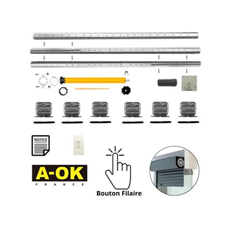 Kit Axe Motoris Filaire Nm Aok Pour Volet R Novation