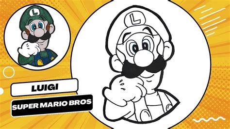 Comó dibujar a Luigi de Super Mario Bros Paso a paso YouTube