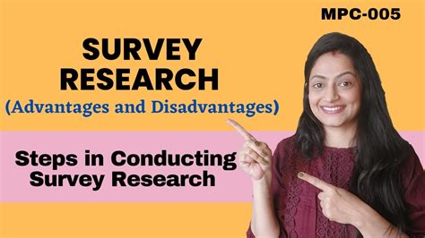 Survey Research And Steps In Conducting Survey Research Youtube