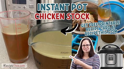 Instant Pot Chicken Stock Quick Leftovers Method Youtube