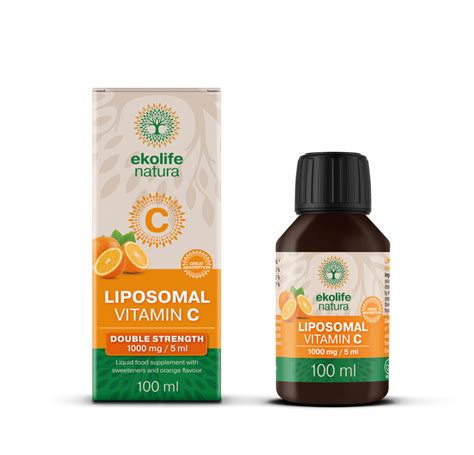 NOVO Dvojna moč Liposomski vitamin C 100ml Ekolife natura