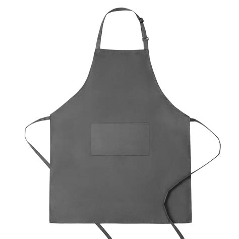 Ka007h 2 Pack Adjustable Bib Apron Grey Syntus