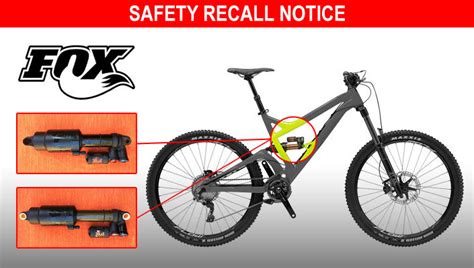 FOX recalls FLOAT X2 mountain bike rear shock absorbers