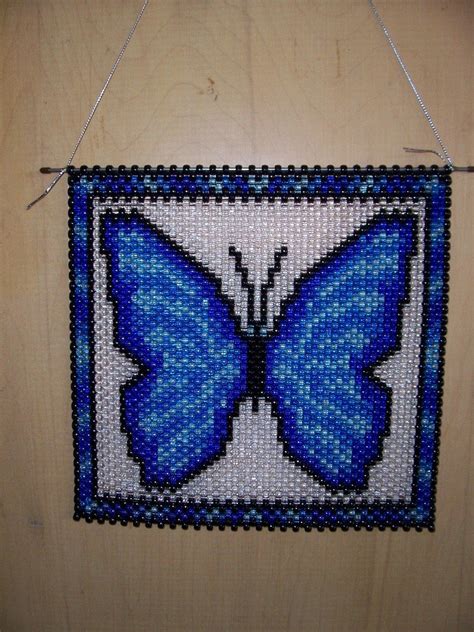 Blue Butterfly Beaded Banner By Craftingaddiction On Etsy Beaded