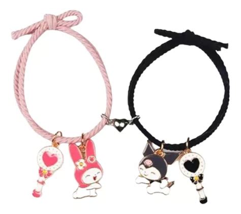 Pulsera De Amor Amistad Pareja De Sanrio Con Im N Meses Sin Inter S