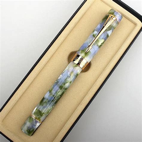 Jinhao New Centennial Fountain Pen Kgp Golden Plated M Nib Resin