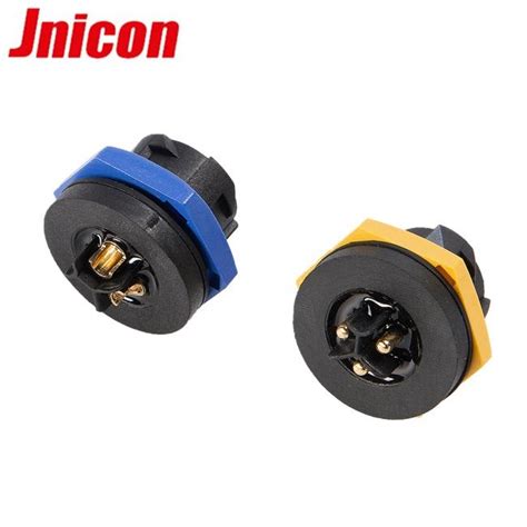 Multi Color Waterproof 3 Pin Male And Female Connectors Panel Mount 20a