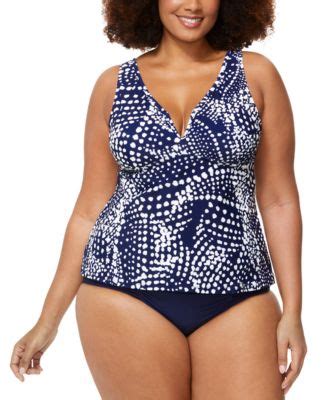 Raisins Curve Trendy Plus Size Tanzania Tankini Top Costa Bikini Bottoms Macy S