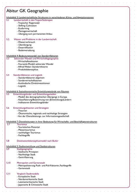 Erdkunde Abitur Abitur Gk Geographie Inhaltsfeld