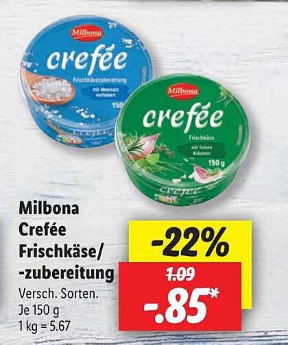 Milbona Cref E Frischk Se Oder Zubereitung Angebot Bei Lidl