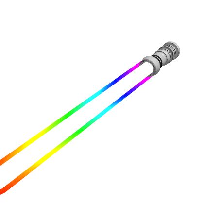 Holdable Rainbow Dual Bladed Laser Sword TOP Roblox Item Rolimon S