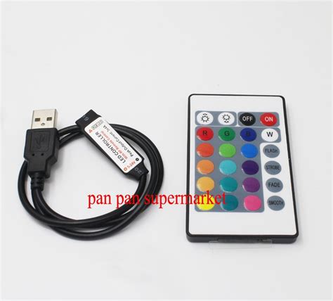 Mando A Distancia Usb De Teclas Para Tira De Luces Led Rgb