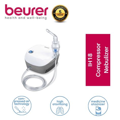 5 YEARS LOCAL WARRANTY BEURER Compressor Nebulizer IH 18 IH18