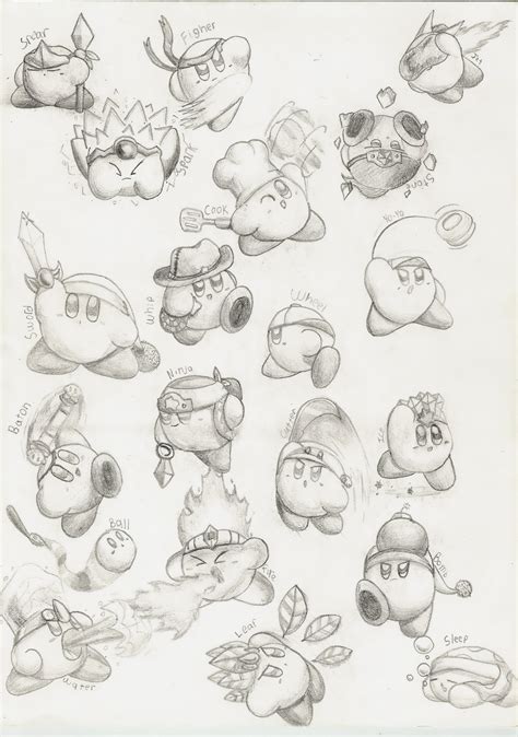 Various Kirby Abilities! by SmashingRenders on DeviantArt