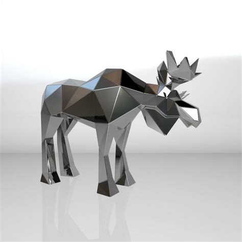 Metal Moose Yard Sculpture Maker Modern Sculpture Artist