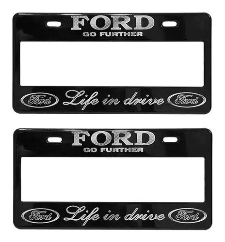 Juego Marcos Portaplacas Porta Placa Ford Ancho