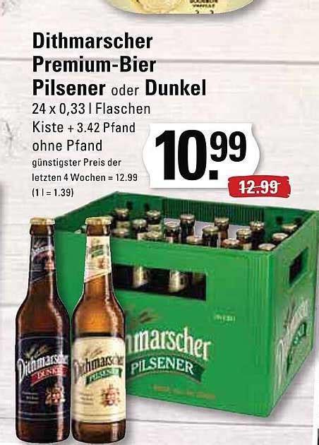 Dithmarscher Premium Bier Pilsener Oder Dunkel Angebot Bei Meyer S