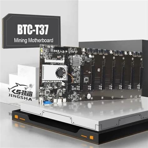 BTC T37 MINING Motherboard With CPU Set 8 GPU PCIE X16 Mainboard DDR3